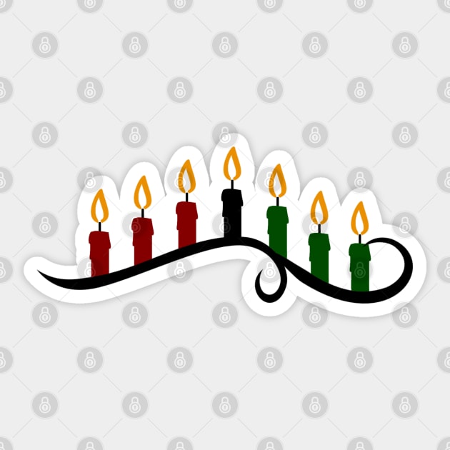 Artistic Kwanzaa Kinara Sticker by HolidayBug